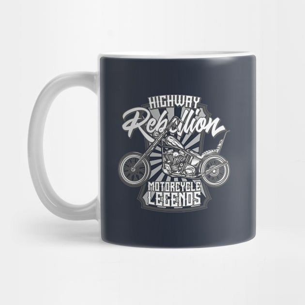Highway Rebellion Motorcycle Legends by JabsCreative